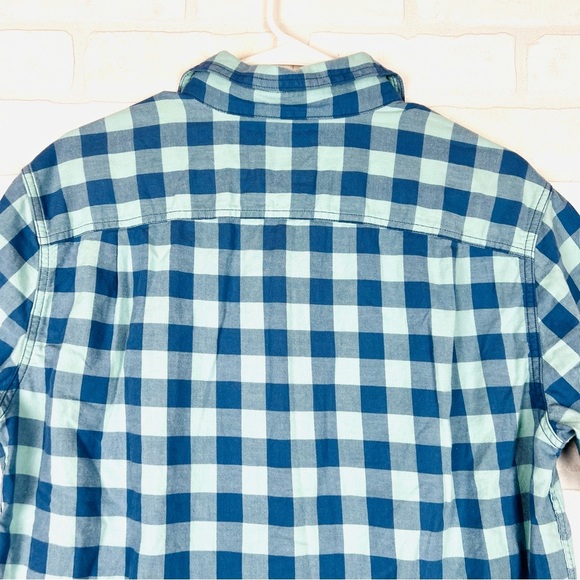AMERICAN EAGLE MEN BLUE SLIM FIT EVERYDAY BUTTON-UP SHIRT, Super Soft Size Med - Picture 11 of 12